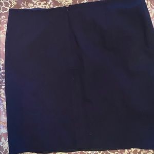 akris Punto sz 12 dark denim blue stretch skirt
